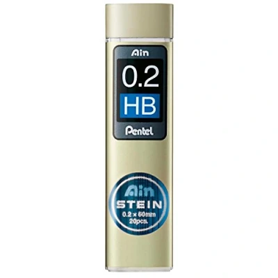 Obrázek Pentel C272W HB &quot;AIN STEIN&quot; jemná náplň pro mechanickou tužku, 10 x 20 jemné tuhy, 0,2 mm/HB