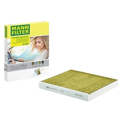 Obrázek MANN FILTER FP 2757 Interiérový filtr FreciousPlus Bio funkční pylový pro osobní automobily