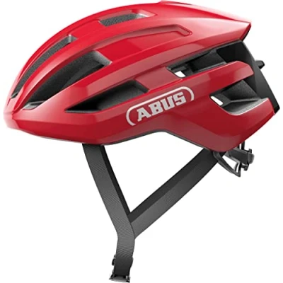 Obrázek ABUS helma na silniční kolo PowerDome lehká cyklistická s chytrým ventilačním systémem a aerodynamickým profilem vyrobeno v Itálii pro ženy muže červená, velikost M