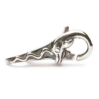 Obrázek Trollbeads Dámský uzávěr Delfín 925 sterlingové stříbro TAGLO 00011, stříbro, Bez drahokamu