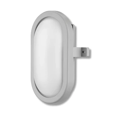 Obrázek REV LED svítidlo do vlhkých prostor sklepní lampa pro montáž na strop nebo stěnu, IP44, 5,5 W, až 25 000 h, šedá