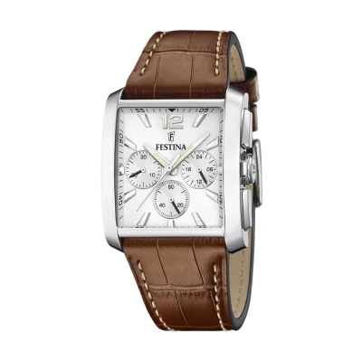 Obrázek Festina Timeless Hodinky se stopkami, Muži, Velikost: One Size, White/brown