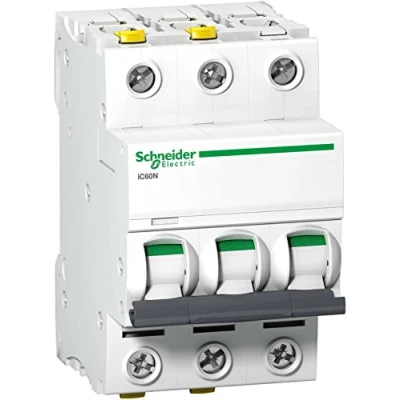 Obrázek Schneider Electric A9F04340 jistič vedení iC60N, 3P, 40A, charakteristika C