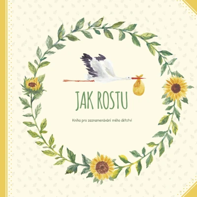 Obrázek Jak rostu Kniha pro zachycení prvních okamžiků miminka