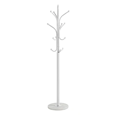 Obrázek HAKU Möbel Šatní stojan chrom, bílý, mramor, kov rozměry: V 177 cm x Ø 40 cm, styl: moderní
