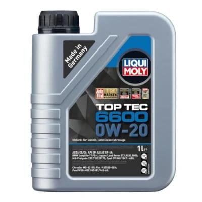 Obrázek LIQUI MOLY Top Tec 6600 0W 20 1 L Syntetická technologie motorového oleje Č. výr.: 21440
