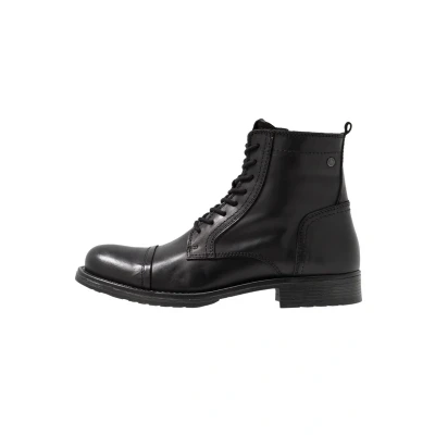Obrázek Jack &amp; Jones Jfwrussel Šněrovací kotníkové boty, Muži, Velikost: 40, Anthracite boty