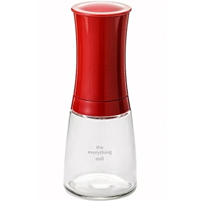 Obrázek Kyocera Univerzální mlýnek na bylinky a koření, nastavitelný keramický mlýnek, sůl pepř pro intenzivní aroma, nerez, možné mokré čištění, v: 16 cm