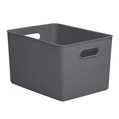 Obrázek Tatay 7010414 Aufbewahrungsbox Baobab, 22L Kapazität, Polypropylen, BPA frei, Anthrazitgrau. Maßnahmen 29,4 x 38,5 23 cm