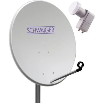 Obrázek Schwaiger SPI993011 Sada ocelových zrcadel 80 cm 2 TN s Twin LNB