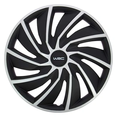 Obrázek WRC 007599 4 Radkappen 16 Zoll, Radzierblende Turbo Bicolor Grau und Schwarz