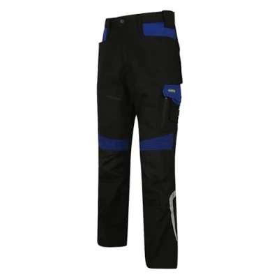 Obrázek Pracovní kalhoty Goodyear GYPNT010_BKRY1_40 Flex Knee REG, černá / královská modrá, 40 běžných