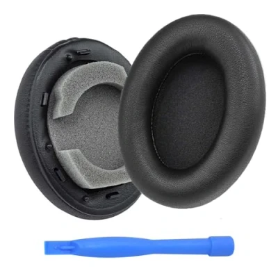 Obrázek MMOBIEL náhradní náušníky pro Sony WH 1000XM3 Noise Cancelling sluchátka Protein PU polstrování černá