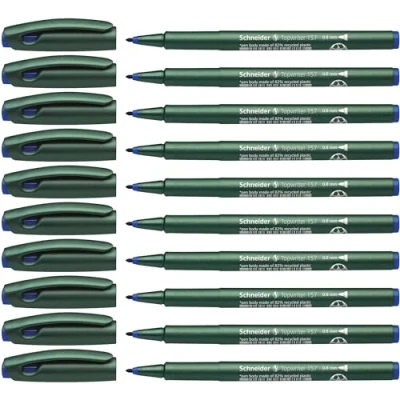 Obrázek Schneider Topwriter 157 fixy (0,8 mm) balení po 10 kusech modré