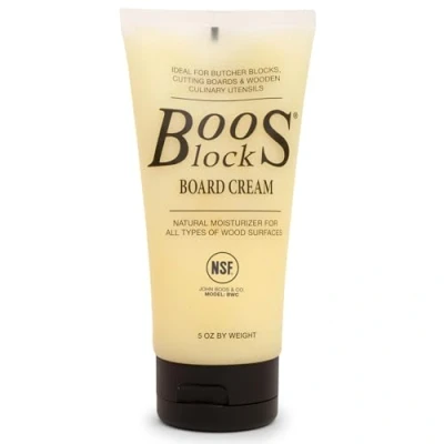 Obrázek Boos Block Board Cream 148 ML Schneidebrett Wachs Holzwachs Lebensmittelecht Beeswax Für Holz Bienenwachs Holzpflege Creme, Klar