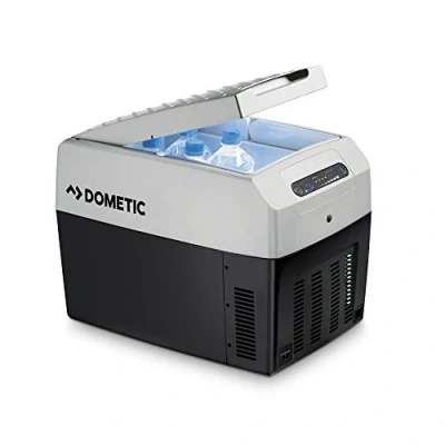 Obrázek DOMETIC Tropicool TCX 14 přenosný elektrický chladicí box pro připojení 12/24 a 230 V, litrů, auto, nákladní vůz, člun, cestovní vůz zásuvku, šedý