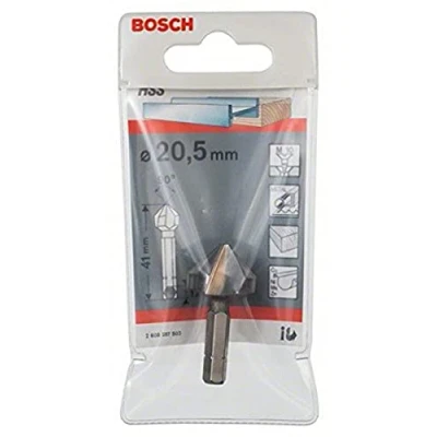 Obrázek Bosch Kuželový záhlubník HSS s 1/4&quot; šestihrannou stopkou (Ø 20,5 mm, 3 čepele)