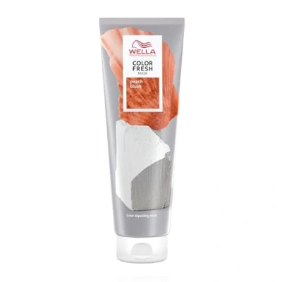 Obrázek Wella Professionals Color Fresh Mask Peach Blush vlasová kúra pro oživení a změnu barvy vlasů pečující tónování avokádovým olejem blond zesvětlené vlasy 150 ml