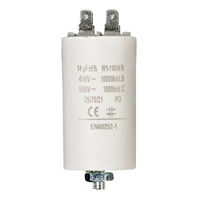 Obrázek Fixapart 11014 startovací kondenzátor provozní 14uF 14 µF se zástrčkou (motorový kondenzátor)