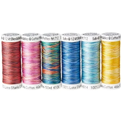 Obrázek Sulky Sampler 12 W Baumwolle Petites, Beliebtes Mischgewebe Sortiment, 6 Stück