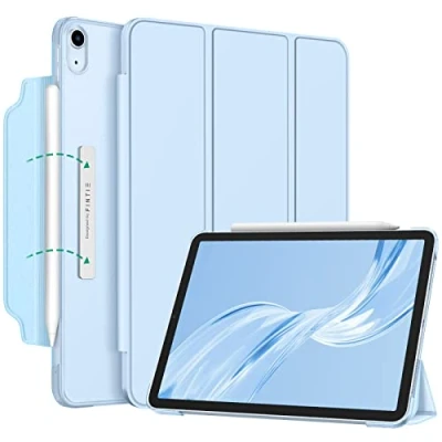 Obrázek Fintie pouzdro pro iPad Air 11 palců M2 (2024), 5. Generace (2022)/ 4. Gen 10,9&quot; [magnetický uzávěr] Lehké s průsvitně matnou zadní stranou, nebeská modrá