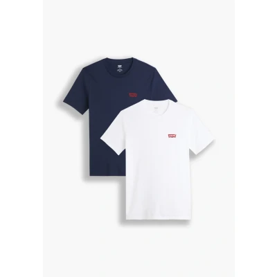 Obrázek Levi&#039;s Crewneck Graphic 2 PACK Jednoduché tričko, Muži, Velikost: XL, White/dark blue