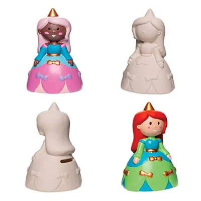 Obrázek Baker Ross AW473 keramické pokladničky &quot;princezna&quot; (2 kusy) sladké pro děti