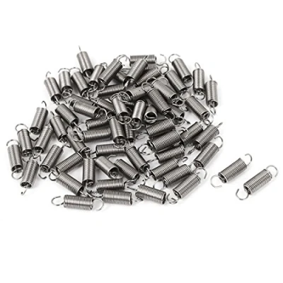 Obrázek sourcing map 66 Stück 0,4 mm x 3 12 304 Edelstahl Doppelhaken Kleine Zugfeder