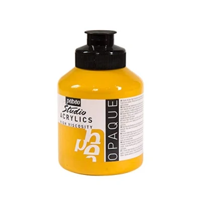 Obrázek Pebeo Studio akrylová barva, 500 ml, žlutý okr, okrová žlutá