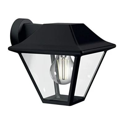 Obrázek Philips 1649530PN A++ to E, myGarden Venkovní nástěnné svítidlo Alpenglow, hliník, E27, černé, 20,04 x 17,40 17,94 cm
