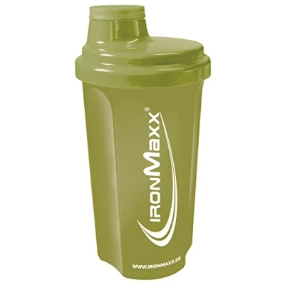 Obrázek IronMaxx Proteinový šejkr Navy Green neprůhledný 700 ml se šroubovacím uzávěrem, sítkem a měřící stupnicí zabezpečený proti vytečení, vhodný do myčky bez změkčovadel BPA