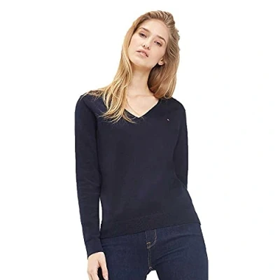 Obrázek Tommy Hilfiger Heritage V NECK Svetr, Ženy, Velikost: XXS, Midnight