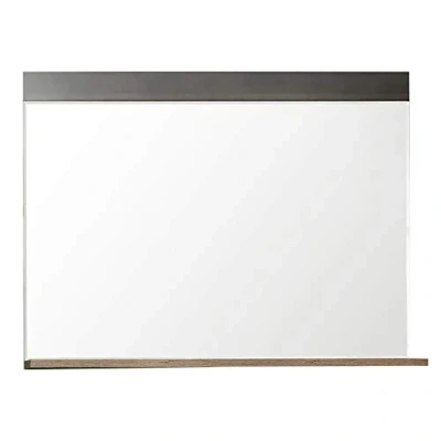Obrázek trendteam smart living Nástěnné zrcadlo šatna Indy rozměry sestavy (š x v h) 90 69 16 cm barva grafitově šedá Matera se starým dřevem 187945123