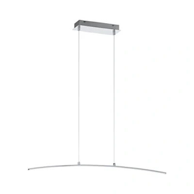 Obrázek EGLO LED závěsná lampa Lasana, závěsné svítidlo s 1 žárovkou, z hliníku, ocel, plast, barva: Chrom, bílá