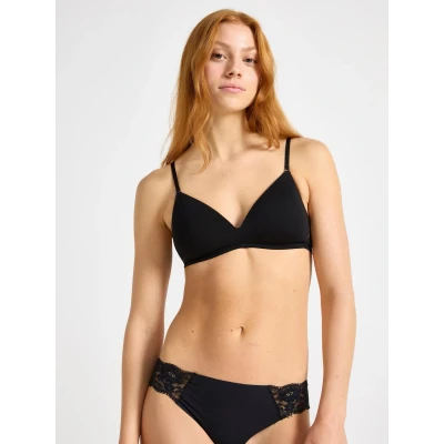 Obrázek Lindex Petit IRIS Trojúhelníková podprsenka, Ženy, Velikost: 70AA, Black