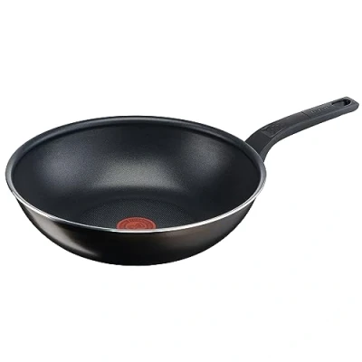 Obrázek Tefal Pánev Easy Cook &amp; Clean Wok 28 cm, nepřilnavý povrch, ukazatel teploty Thermo Signal černá, B5551933