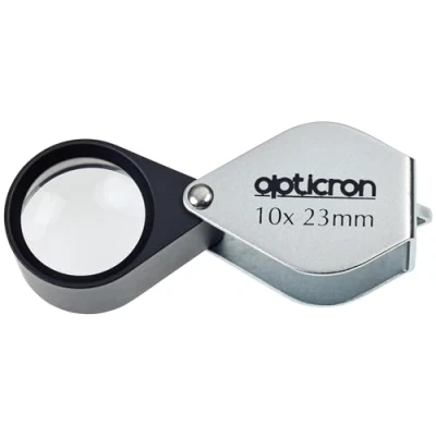 Obrázek Opticron Kovová lupa (10 x 23 mm, skládací)