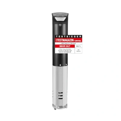 Obrázek CASO SV 1200 Smart Sous Vide Garer, rychlé zahřátí díky výkonnému W, kompletně voděodolný, zásuvka Stick lze ovládat pomocí aplikace Control, 3D cirkulace
