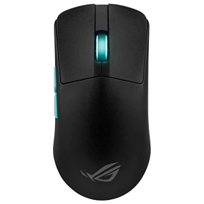 Obrázek ASUS ROG Harpe Ace Aim Lab Edition RGB Gaming Maus (wireless, 2,4 GHz RF, Bluetooth, USB, optischer AimPoint Sensor 36.000 dpi, Micro Switches, fünf programmierbare Tasten, Synergieprofil)