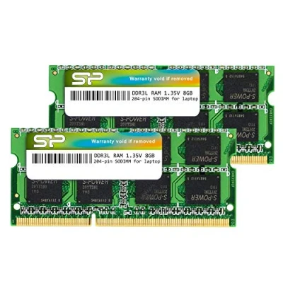 Obrázek Silicon Power Laptop Speichermodul (16 GB (2 x 8 GB), DDR3, 1600 MHz (PC3 12800), 240 polig, CL11, 1,35 V, SODIMM, niedrige Spannung und energiesparend)