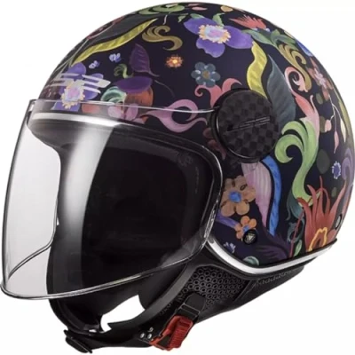 Obrázek LS2, Jet motocyklová helma Sphere LUX Bloom Matt Blue Pink, XL