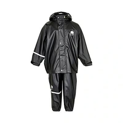 Obrázek Celavi Basic Rainwear Solid SET Unisex Vodotěsná bunda pro děti, Velikost: 80, Black