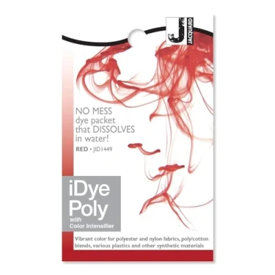 Obrázek Jacquard Barva látky iDye Poly červená 14 gramů