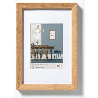 Obrázek walther design Rámeček dub světlý 30 x 40 cm s paspartou, Fiorito dřevěný rám EF040E