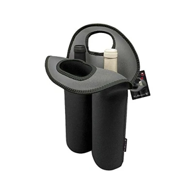 Obrázek Vin Bouquet FIE 022 Neoprenhülle für Zwei Flaschen, Schwarz