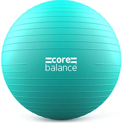 Obrázek Core Balance, Gymnastický míč bezpečný pro fitness jógu těhotenství 55 cm 65 75 85 vč. vzduchové pumpy