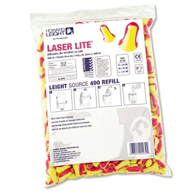 Obrázek Howard Leight Jednorázové špunty do uší od Honeywell Laser Lite, náhradní balení, SNR 35, 200 párů