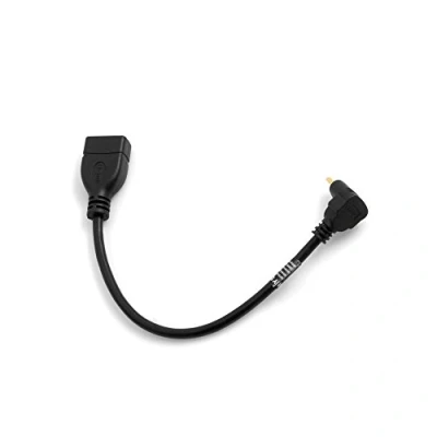 Obrázek System S Mini HDMI 1.4 kabel dolů zahnutý úhel konektor 90 stupňů k vstupu zdířka 22 cm