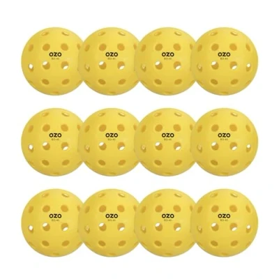 Obrázek OZO Pickleball 12er Set Outdoor Bälle 40 Löcher, Spritzgussform