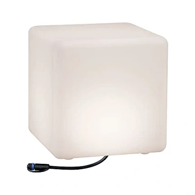 Obrázek Paulmann 94181 Plug &amp; Shine Světelný objekt Cube IP67 3000 K 575lm 24 V lampa na kostky Dekorační kostka Venkovní světlo Terasové svítidlo 94181, střední